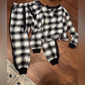 Plaid Pajamas - Black and White
